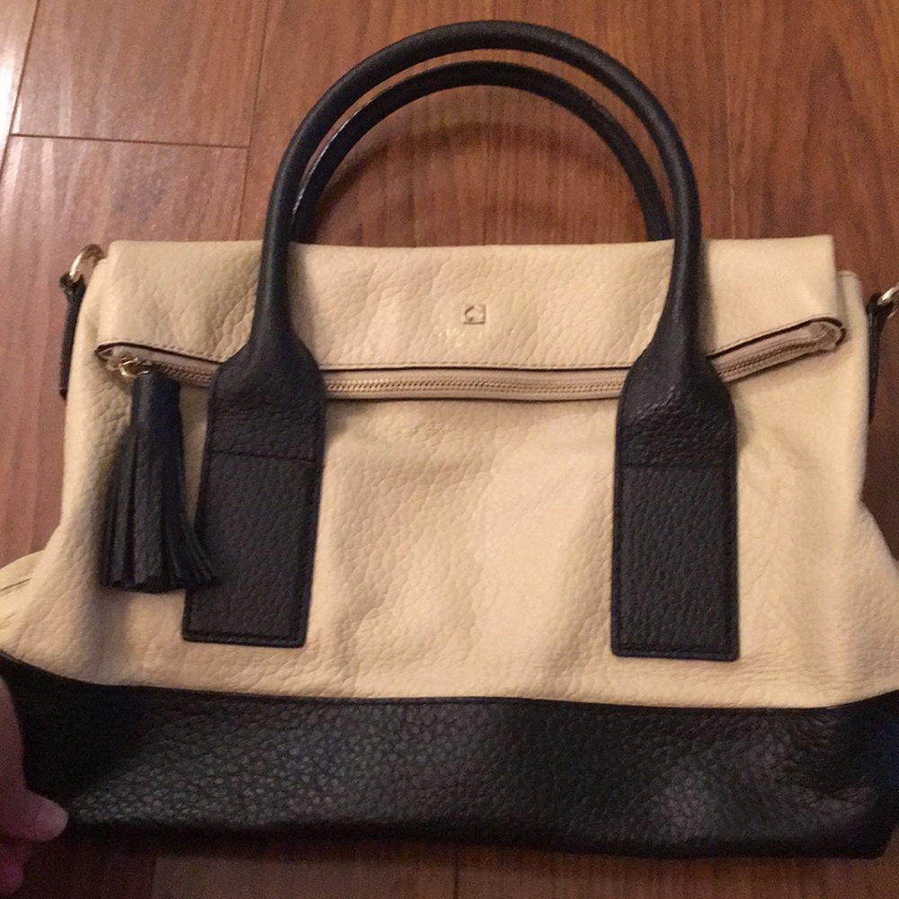 Kate Spade tan and black bag